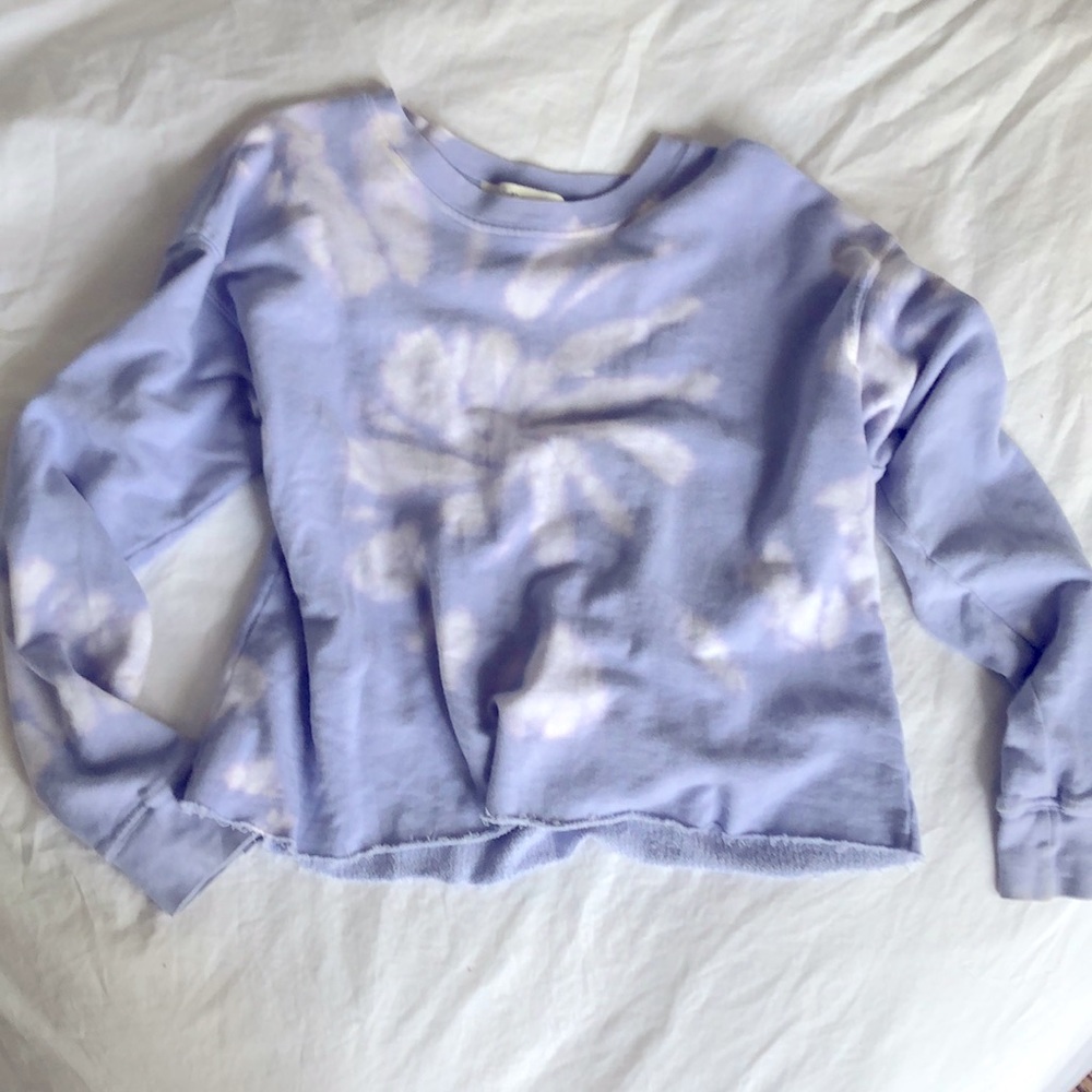 Tie dye pull over sweatshirt